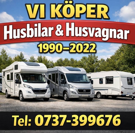 KÖPES / HUSBILAR / HUSVAGNAR / ÄVEN FUKTSKADAT