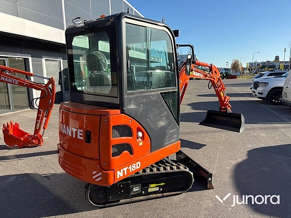 Minigrävare - Nante NT-18D, 1.8 ton, med hytt 3 of 5