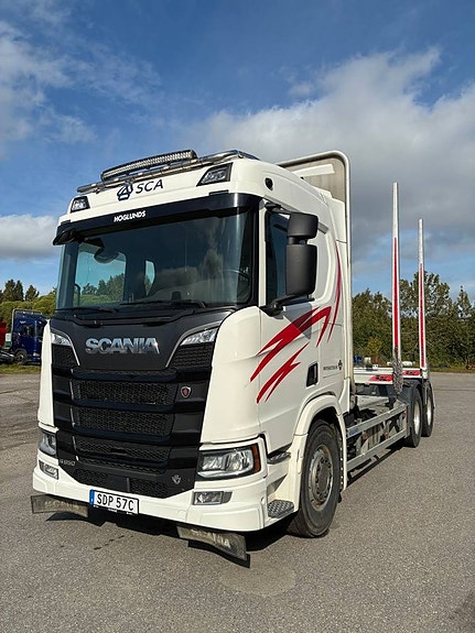 Scania R650B6x4NB Timmerbil 2 of 5