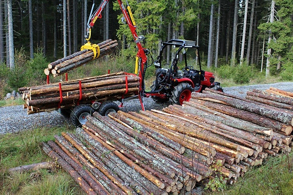 TYM traktor 2500L med Kranman T1850 4WD Pro 10 of 12