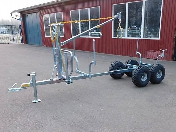 Yamaha Kodiak 450 EPS *SKOGSPAKET* Timmervagn Pro komplett 2 of 9