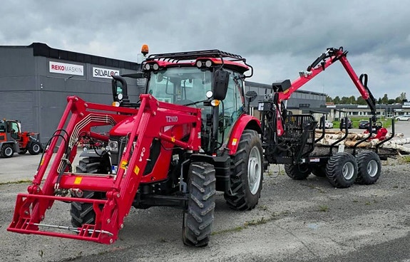 115 hk Traktor + 8 Ton Timmervagn, PAKETDEAL