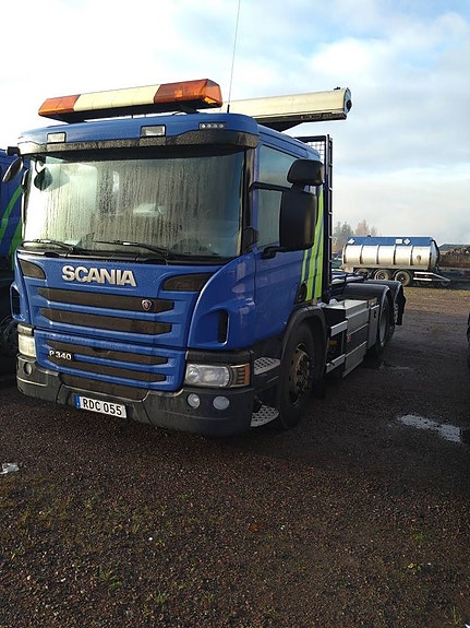 Scania P 340  lastväxlare  Metangas