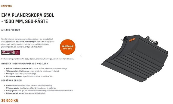 Ema Kampanj Planerskopa 650 LITER S60