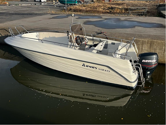 Ryds 550GTS Evinrude e-tec 90hk med vagn 2 of 8