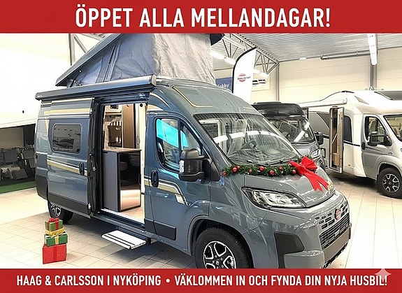 Bürstner C 600 B66, Skinn, Pop Up sovloft, Aut, 599 cm,