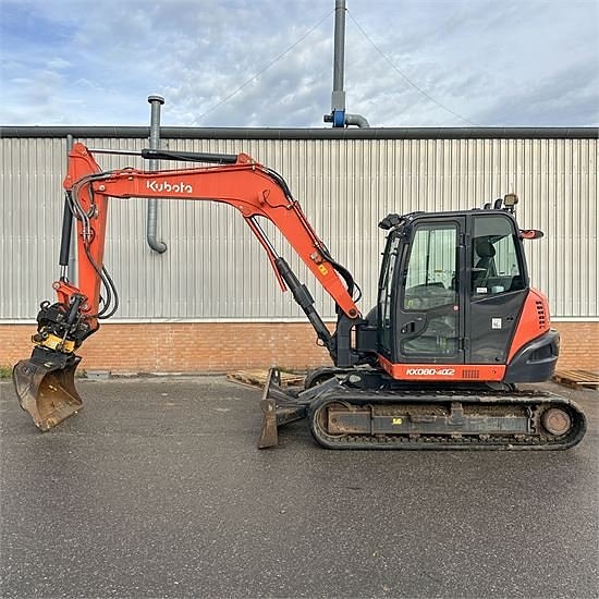 Kubota KX080-4 A2 - 8 ton - Engcon Rotortilt