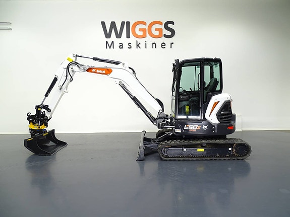 Bobcat E50Z - 23 / Nya redskap Engcon EC206 / Grip