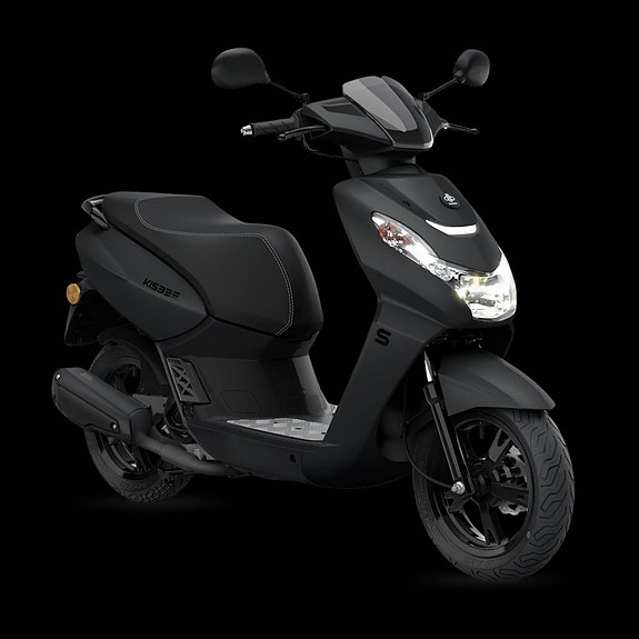 Peugeot Kisbee 4-takt Black Edition €5+, BUTIKSEXEMPLAR!