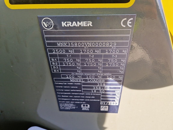 Lätt begagnad Kramer 5035 / 2tons lastmaskin 8 of 8