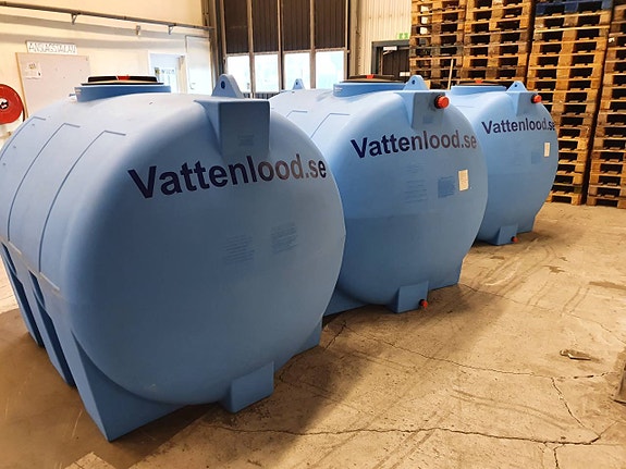 Dricksvattentank 3000 liter uthyres