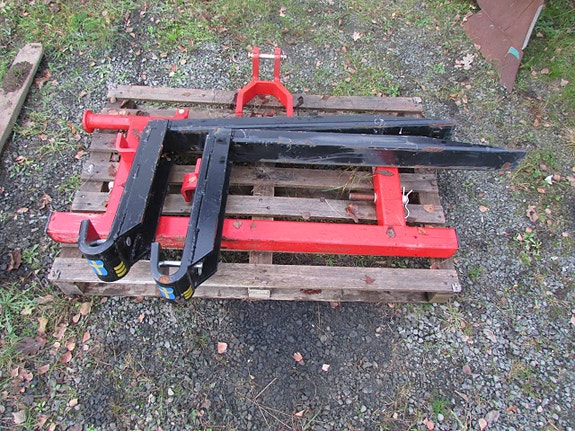 Pallgaffel olika fästen