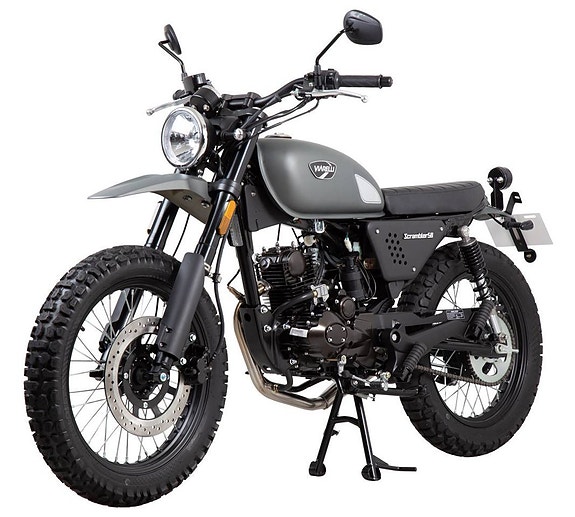 Moped Viarelli Scrambler Klass 1 Mattgrå 3 of 9