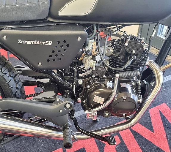 Moped Viarelli Scrambler Klass 1 Mattsvart 4 of 10