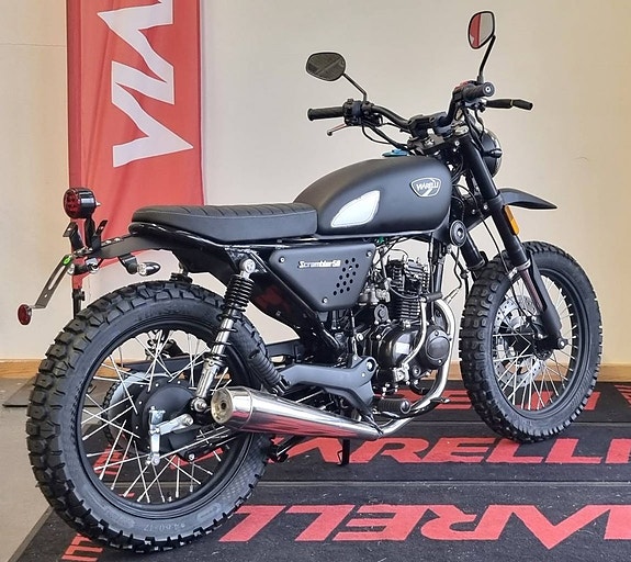 Moped Viarelli Scrambler Klass 1 Mattsvart 3 of 10