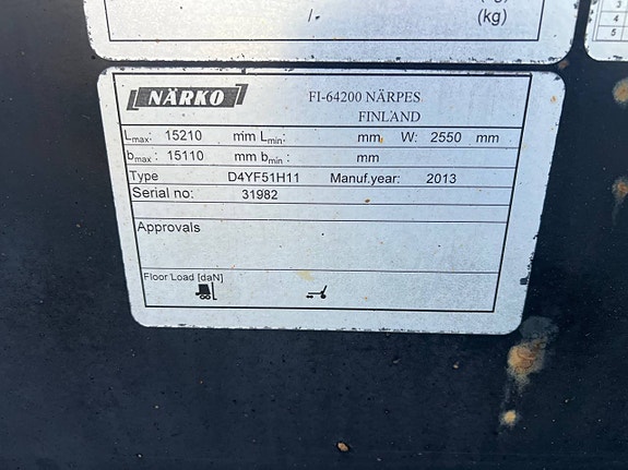 Närko Lastväxlarvagn med glider & Containerfäste 12 of 12