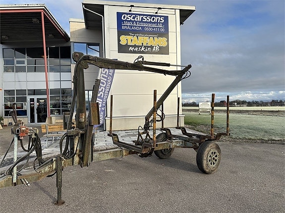 Enkelaxlad Vedkärra