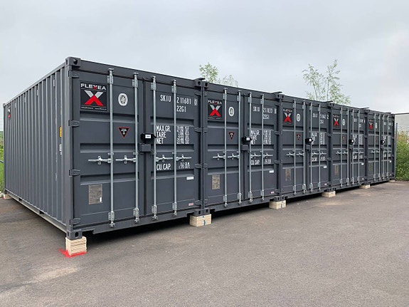 Container - Förråd - Lager på plats.