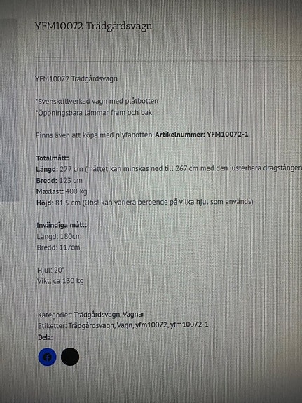 Övriga Leja Trädgårdsvagn ATV 4 of 4