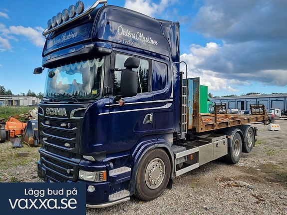 Lasväxlare Scania R580 6X2 Streamline med Grusflak
