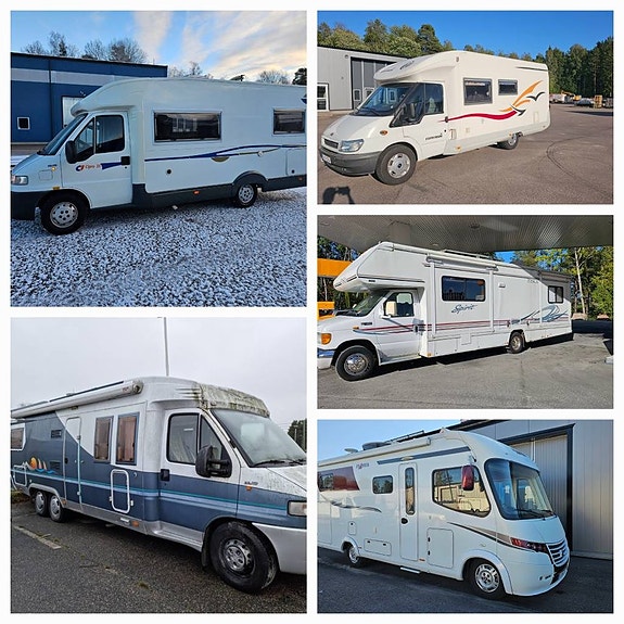 Husbilar köpea från 1997 till 2022 äv med bristfäligheter