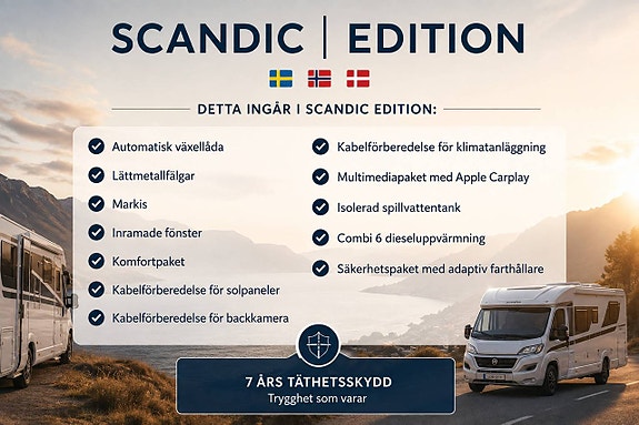 Etrusco CV 640 SB + Dieselvärme, Långbäddar, Scandic Edition - 2026 3 of 15