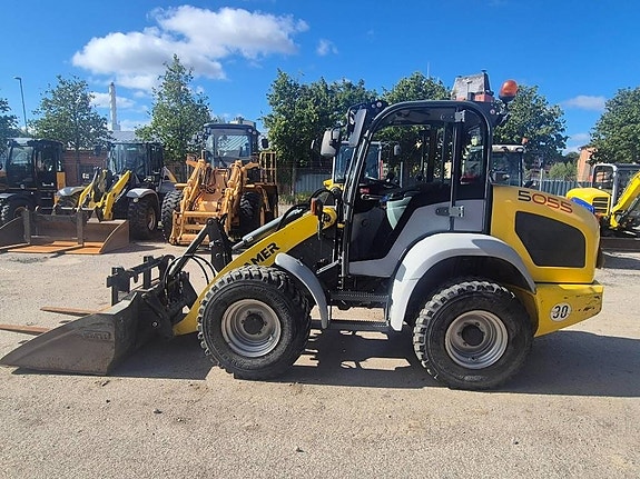 Kramer 5055 - Skopa - gaffelställ - Centralsmörjning