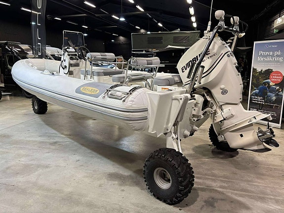 Sealegs 7.1 Amfibiebåt Alu Evinrude 150HK 4 of 12