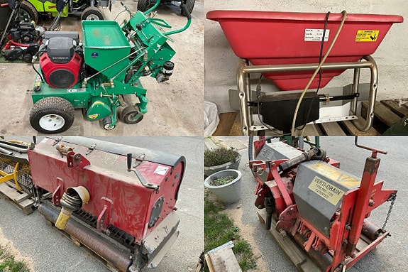 Sand & frösåmaskin, Gödningsspridare, Luftare & Djupluftare