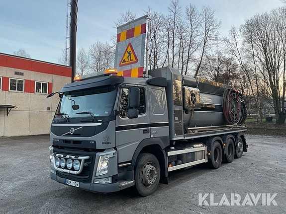 Spol och slamsugbil Volvo FM Rolba Kombi aggr