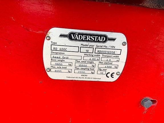 Väderstad RD400C såmaskin, full utrustad 5 of 6