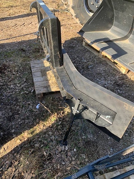 Gummiskrapa 2,4 m SMS-fäste