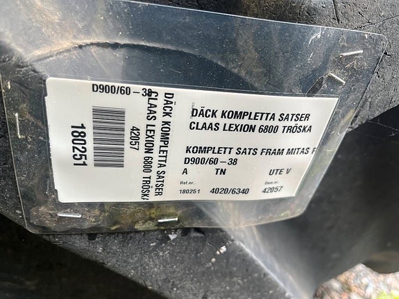 Mitas 900/60R38 Däck till Claas Lexion 6800 2 of 4