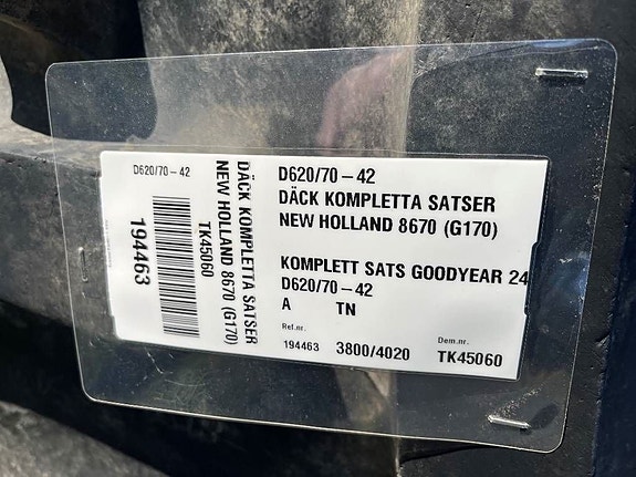 Goodyear 620/70R42 till New Holland / Ford 8670 2 of 5