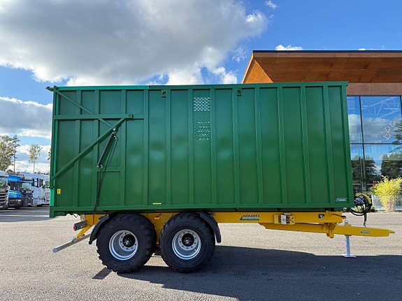 Hakarps - 20 tons ensilagekärra 710/45R22,5" 38m3 GUL / GRÖN 2 of 12