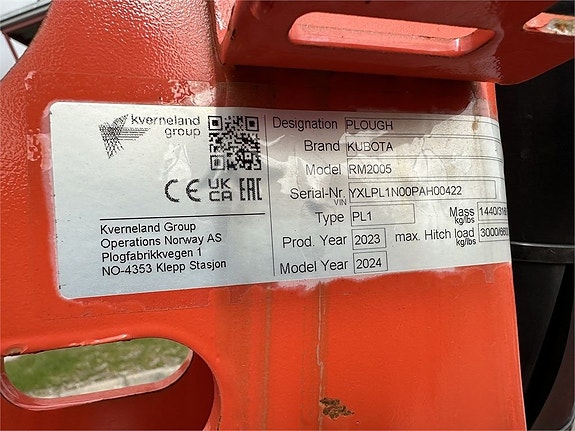 Kubota RM2005V 10 of 15