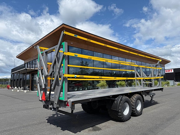 Hakarps - 22 Tons balkärra 710 däck OMGÅENDE LEV mörk silver