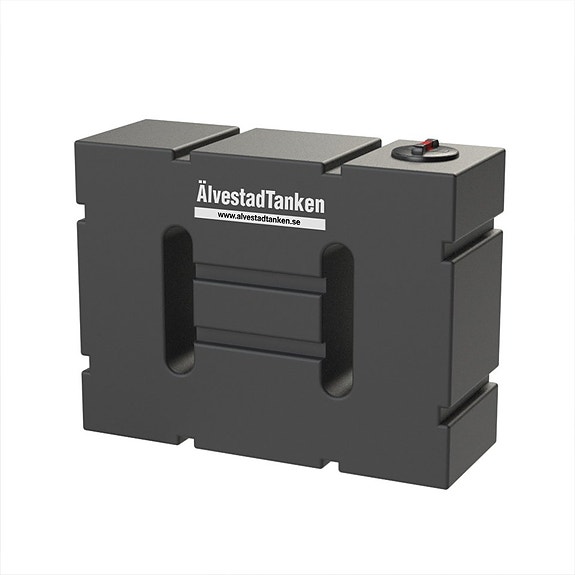 Transporttank vatten 1000L skvalpskydd-stående modell