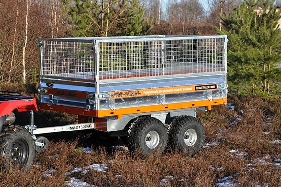 Pro-Terra TT1300H elhydrauliskt trevägstippande flakvagn 4 of 5