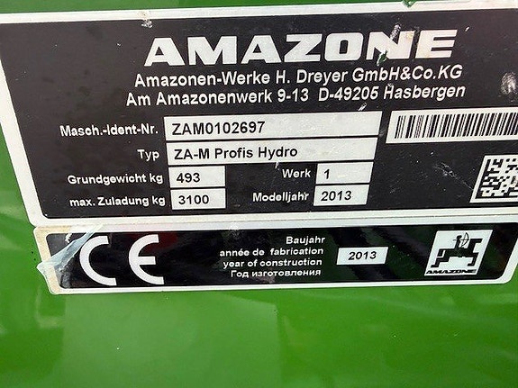 Amazone ZA-M 1501 3000L  Profis Hydro 5 of 5