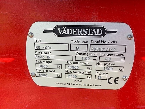 Väderstad Rapid RD 400C 9 of 9