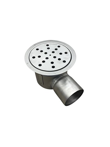 Rostfri golvbrunn 110mm botten/sida