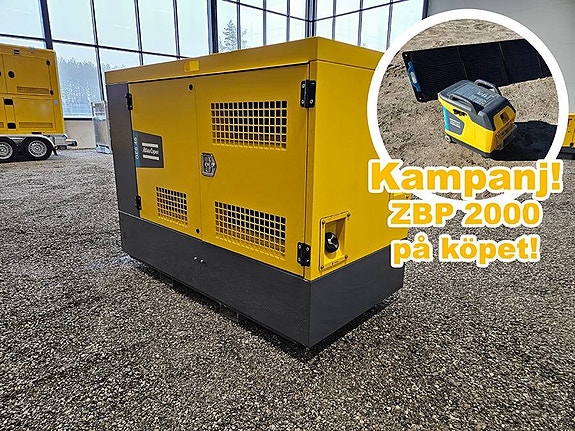Atlas Copco reservkraftverk, 40–80 kVA i lager!