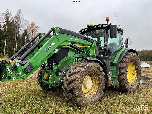 JOHN DEERE 6155R Traktor (1.399.000:- ex moms)