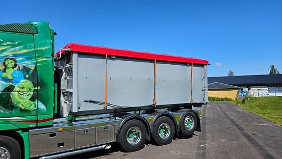 Spannmålsflak lastväxlarcontainer 28m³ för omgående leverans