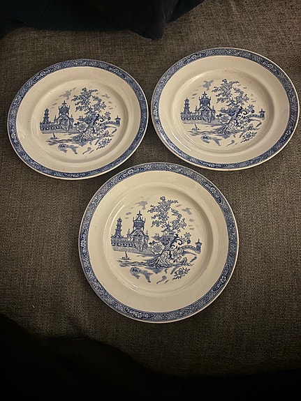 Gustavsberg | Tallrik | GongGong | Vintage | 3 st