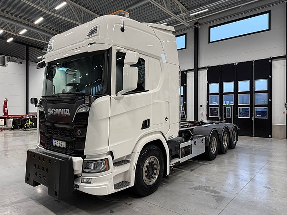Scania R520 Topline tridem Lastväxlare Hiab 24 ton