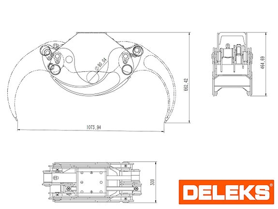 DELEKS® DK-16 Timmergrip – För grävmaskiner 4,0 till 8,0 ton 11 of 12