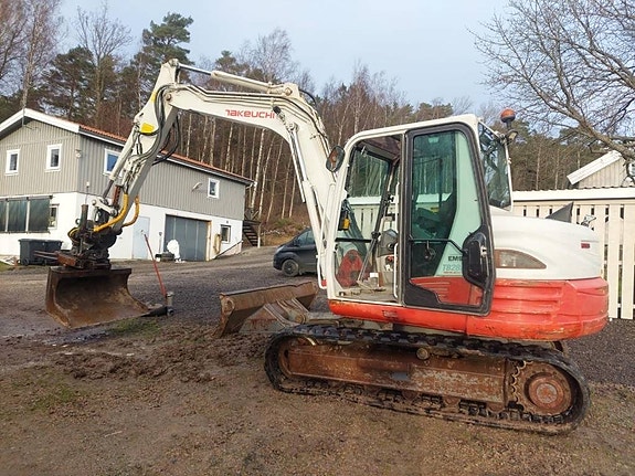 Takeuchi TB285, dubbla kolvar & rotortilt med grip S45