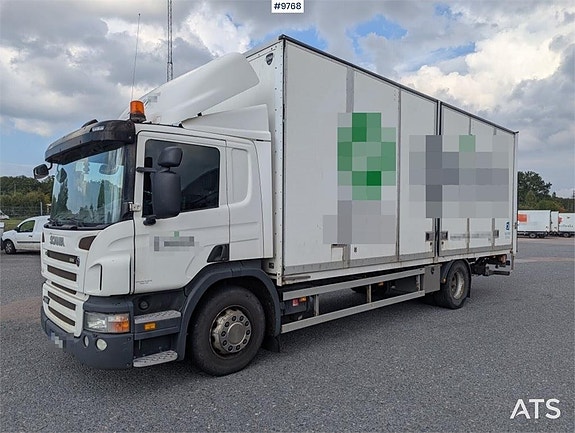 Skåpbil Scania P280 4X2 med bakgavellyft (145,000:- ex moms)